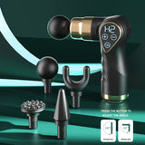 2021 NEW Hot Compress Folding Massage Gun LCD Display Muscle Neck Electric Massager for Body Relaxation Pain Relief Pain Therapy