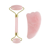 Hot style hot spot jade roller massage device green dongling horn scraping plate roller set jade scraping