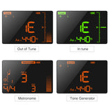 Lekato WMT-248 3 in 1 Guitar Tuner Metronome Tone Generator Metronome Tuner Tone Generator Digital Tuner Guitar Clip LED Display