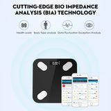 Weight Scale Body Fat BMI Smart Electronic LED Bathroom Healthy Composition Analyzer With Smartphone App Bluetooth Floor Scale