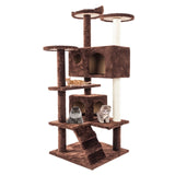 Luxury Pet Cat Tree House Condo Furniture Multi-Layer Cat Tree with Ladder Sisal Scratching Post for Cat Climbing Jumping Toy