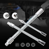 3Pcs/.set 1/4"-3/8"-1/2" Electric Wrench Elastic Rod Set Universal Flexible Shaft Sleeve Extension Rod Bendable Flexible Shaft