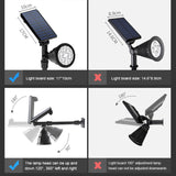 18LED outdoor sensor auto Solar Lampe Licht control Scheinwerfer Rasen Wasserdichte Panel Power Einstellbare Flut Lampe weiGa