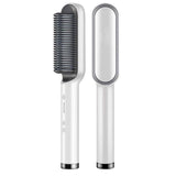 Multifunctional Hair Straightener Brush 2 In 1 Heating Hair Hot Comb Brush Anti-Scald Iron Straightening Brush Styler Tools