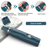 2 IN 1 Pets Grooming Kit USB Rechargeable Pet Dog Cat Paw Hair Clippers Trimmer Nail Grinder Foot Hair Cutting Machine Remover