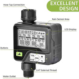Automatic LCD Display Watering Timer Garden Irrigation Controller With Rain Sensor 6 Separate Water Timer Programs