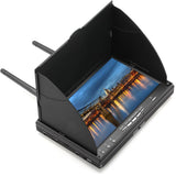 LCD5802D LCD5802S 5802 5.8G 40CH 7 Inch Raceband FPV Monitor 800x480 With DVR Build-in Battery Video Screen For FPV Multicopte
