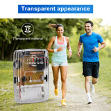 TR624 Transparent Portable Radio AM / FM Pointer Tuning Support Headphones, Used for Church Conference Museum Guide