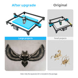 Two Trees Laser Engraving Machine Upgrade Expansion Kit for TTS and TOTEM S Engraver Expand to 400x420mm