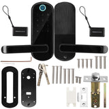 Fingerprint Door lock, Smart Lever Door Lock Bluetooth Digital Lock with 5 Unlock Ways for Home Security, Fingerprint and Touchs