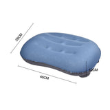 Blue Inflatable Air Pillow TPU Camping Trip Nap Neck Pillow For Outdoor Travel Aircraft Sleeping Soft Neck Pillows