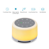 Portable White Noise Sound Machine with Mood Light Natural Sounds &amp; Music Baby Sleep sound Machine, Adults Stress relieving