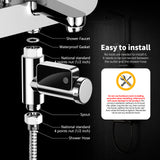 LED Digital Shower Thermometer Baby Bath Water Temperature Monitor 360-degree Rotating Display Celsius/ Fahrenheit Switchable
