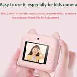 Children Camera Child Instant Print Camera For Kids Birthday Gift 12MP Cartoon Cute Photo Video Digital Camera With Print Paper