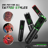 Brand New P2S Wireless Tattoo Pen Machine 1800mAh Battery Power Supply