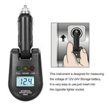 Car battery voltage tester 12V/24V cigarette lighter battery monitoring detector EM281 convenient car diagnostic instrument