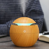 130ML Mini Portable Aroma Diffuser Ultrasonic Cool Mist Humidifier Air Purifier 7Color Change LED Night Light for Office Home