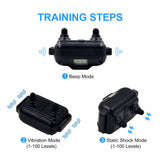 915MHZ Pet Dog Training Collar Dog Electric Shock Collar Rechargeable IP67 Diving Waterproof Remote Training Collars LCD Display