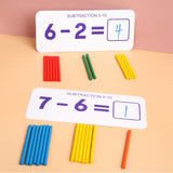 Number Learning Game Matching Puzzle Number Early Educatioal STEM Game Kids Toy for Age 4-6 Boys &amp; Girls