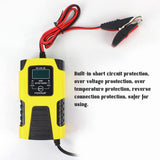 Car Battery Chargers 12V/2A 24V/2A Full Automatic Smart Battery Chargers Maintainer Portable Trickle Chargers Battery Desulfator