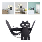 Black Cat Toilet Paper Holder Vertical  Paper Roll Holder for Kitchen Bathroom K3KA
