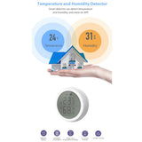 1PC Wireless Smart Digital Thermometer Hygrometer Fashion LCD Temperature and Humidity Sensor Controller Meter For Home Office
