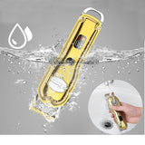 Surker hair trimmer USB rechargeable hair clipper oilhead clipper hair carving clipper haircut machine white LCD waterproof trim