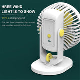 3-in-1 5-inch Mini USB Fan Portable Computer Pc Fans Summer 3-speed Silent Small Fan For Office Home Beach