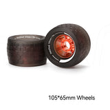 Maxfind 2Pc Off Road Skateboard Wheel All Terrain Electric Skateboard Cross Country Skateboard Tires Non-Slip For Cruising