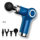 Portable 4 Head Relax Muscle Massage Gun  Body Massager Clear Lactic Acid Portable After Exercise Slimming Shaping Exercising