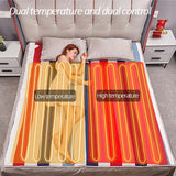 110V 220V Security Plush Electric Blanket Bed Thermostat Electric Mattress Soft Electric Heating Blanket Warmer Double C Carpet