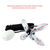 Kayak Anchor Set 1.5kg Carbon Steel Folding Tool For Boat, Sailboats, Kayaks, Rubber Boats, Motor Boats, Canoes, Yachts