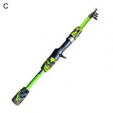 Epoxy Resin Rock Fishing Rod Telescopic feeder pole Spinning Carp Portable travel ultralight 1.2M 1.5M Fishing Rod Fish Tackle