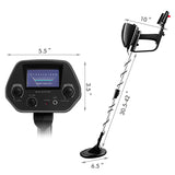 Waterproof Metal Detector, Metal Finder Deep Sensitive Search Gold Digger Hunter 6.5 Inch MD-4030 Underground Search Coil for Tr