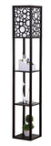 Ganeed LED Shelf Floor Lamp Wooden Decor Standing Lighting Bedside Night Soft Light for Bedroom Living Study Reading Room Home