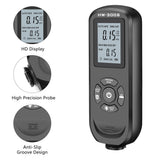 HW-300S Coating Thickness Gauge High Accurancy Paint Film Thickness Tester LCD Backlight Display Thickness Measuring Tool