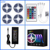 LED Strip Light RGB 5050 SMD DC12V Flexible LED Lamp Tape Ribbon 20M TV Desktop Screen BackLight led lights for room Diode Tape