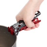 TOMSHOO Aluminum Pot Lifter Camping Pot Pan Grip Handle Outdoor Cooking Pot Holder Outdoor Camping equipment for Clamping