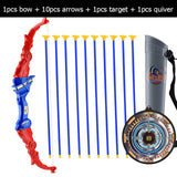 Kids Shooting Outdoor Sports Toy Bow Arrow Set Plastic Toys For Children Outdoor Funny Toys With Sucker Gifts Set Kids Toy