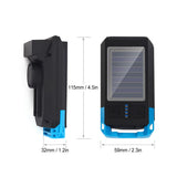 Solar USB Rechargeable Bike Headlight Front Light Waterproof MTB Road Bicycle Flashlight Night Riding Light Lamp with Horn