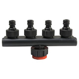 Irrigation Drip Garden Home Agricultural Easy Install Plastic 4 Way Splitter ABS Durable Accessories Tap Connector