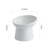 Cat Nordic Style Food Bowl Pet Animal Ceramics Eating Dishes High Foot Candy Color Puppy Kitten Matte Bowls Dog Accessories