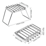 Picnic Folding Multifunctional Campfire Grill Portable Stainless Steel Grill Grate Outdoor Camping Hiking Gas Stove Stand