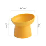 Cat Nordic Style Food Bowl Pet Animal Ceramics Eating Dishes High Foot Candy Color Puppy Kitten Matte Bowls Dog Accessories