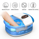 Electric Foot Spa Massager Automatic Roller Shiatsu Press Kneading Fast Heated Stress Relief for Tired Feet Bath Massage Machine