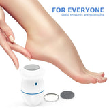Callus Remover For Feet Electric Foot Scrubber  Pedicure Tool New Two Sand Heads For Dead Skin Calluses Dry And Cracked Skin