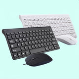 Wireless Mouse Keyboard Combo Set 2.4G Mini Size Multimedia For Tablet Laptop Mac Desktop PC TV Andrews Windows