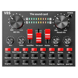 Sound Card V8S Audio Mixer Bluetooth Webcast Personal Entertainment Streamer Live Broadcast for PC Computer