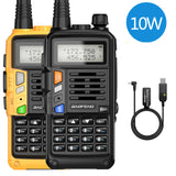 2PCS BaoFeng UV-S9 Plus 10W Dual Band Two-Way Radio (136-174MHz VHF &amp; 400-520MHz UHF) Support USB Charging Walkie Talkie