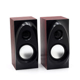 Wooden Desktop Speakers 3.5mm AUX Input USB Power Computer Speakers For Laptop Desktop Phone Audio Loudspeaker